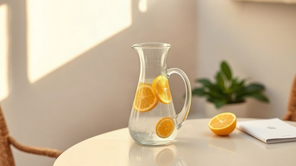 Fresh water on a holiday rental terrace