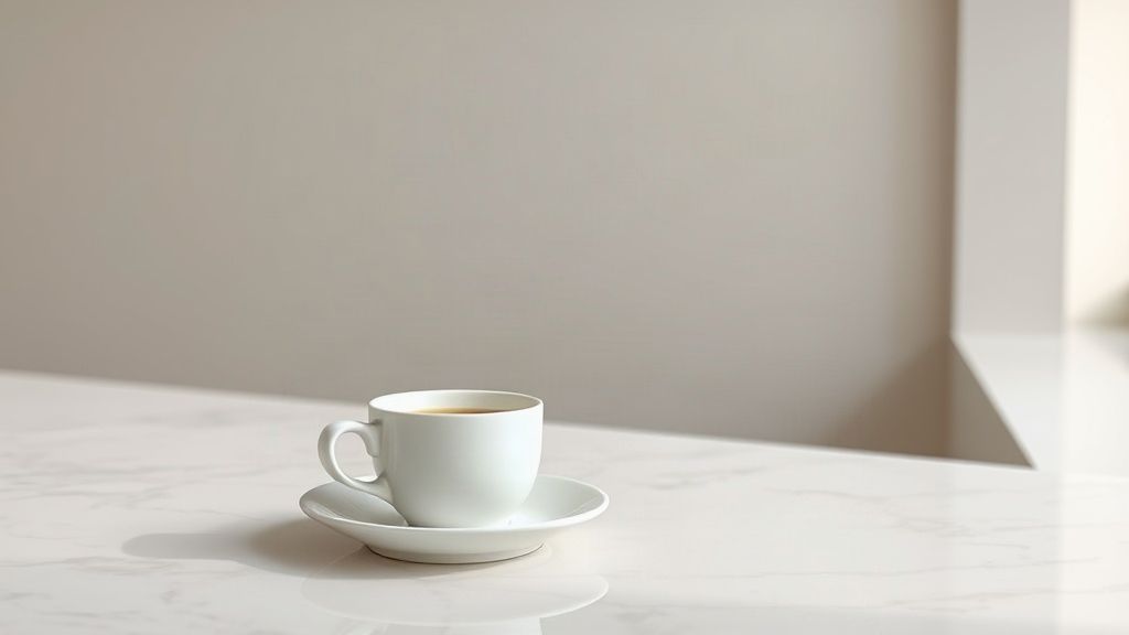Café de bienvenida en un apartamento turístico