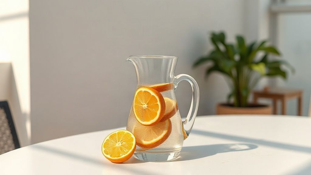 Fresh water on a holiday rental terrace