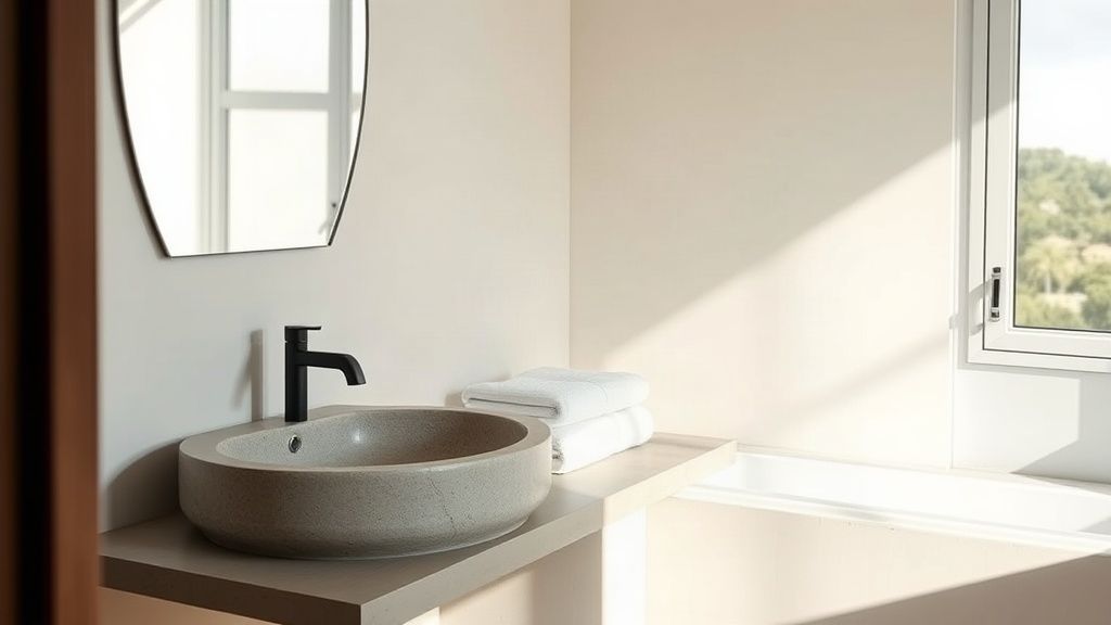 Bathroom prepared for guests