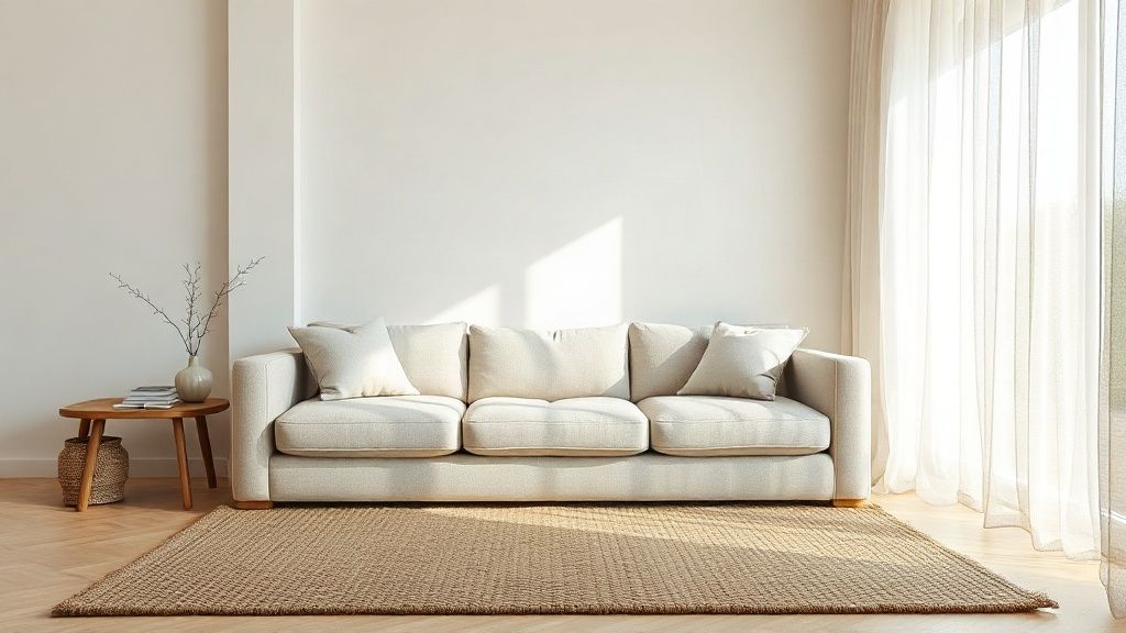 Welcoming living room of a holiday rental