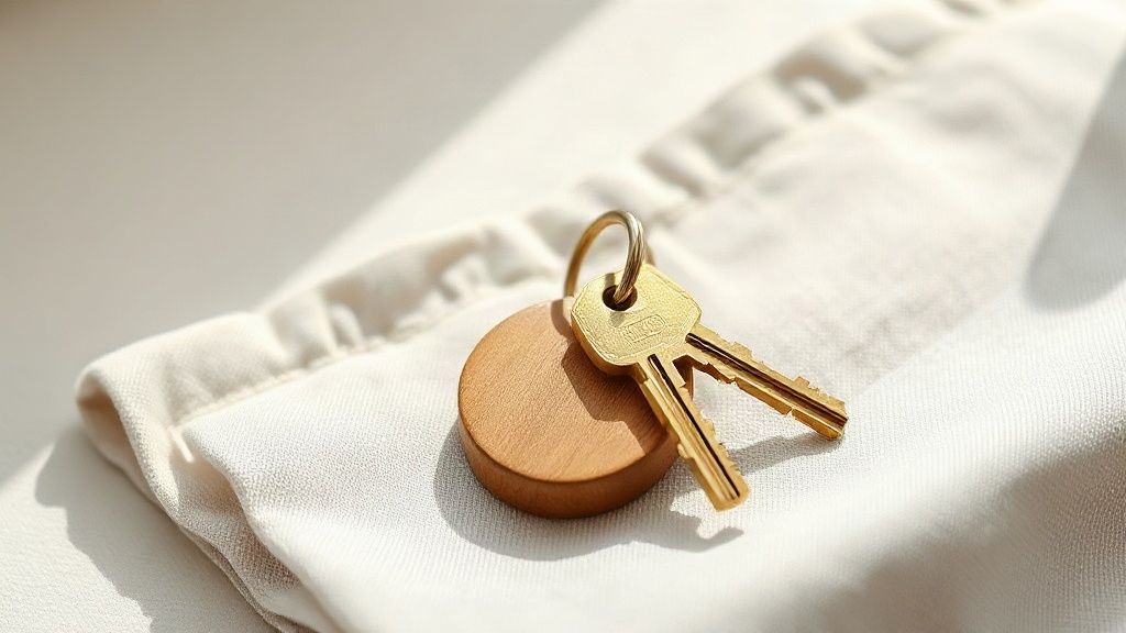 House keys of a vacation rental