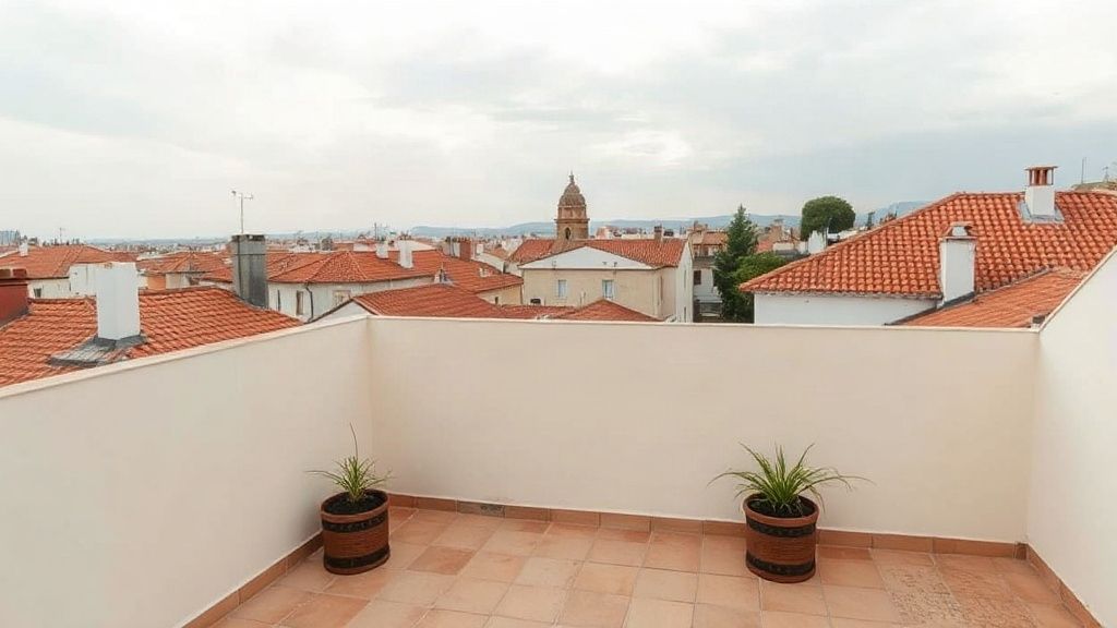Rooftop terrace of a holiday rental