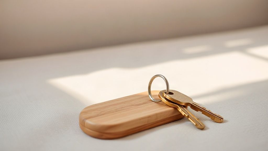 House keys of a vacation rental