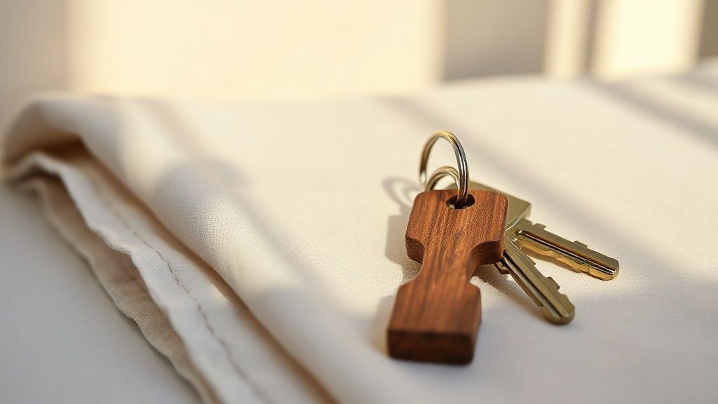 House keys of a vacation rental