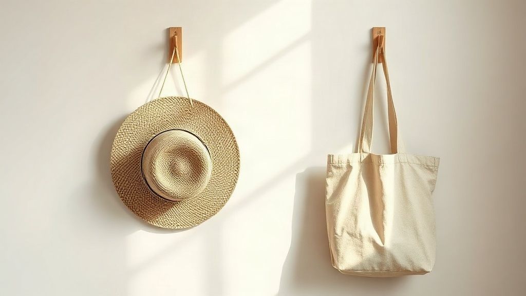 Detalle de verano en un alojamiento vacacional